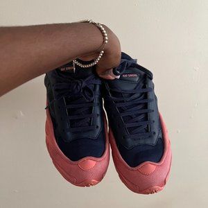 Adidas x Raf Simons Ozweego leather sneakers - PINK & BLUE size 8 US = 7.5 UK